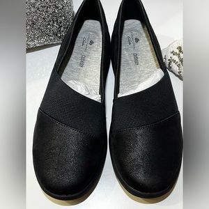 Clarks Black Slip On Loafers